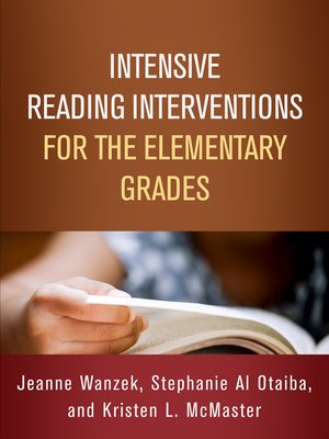 cover image of Intensive Reading Interventions for the Elementary Grades